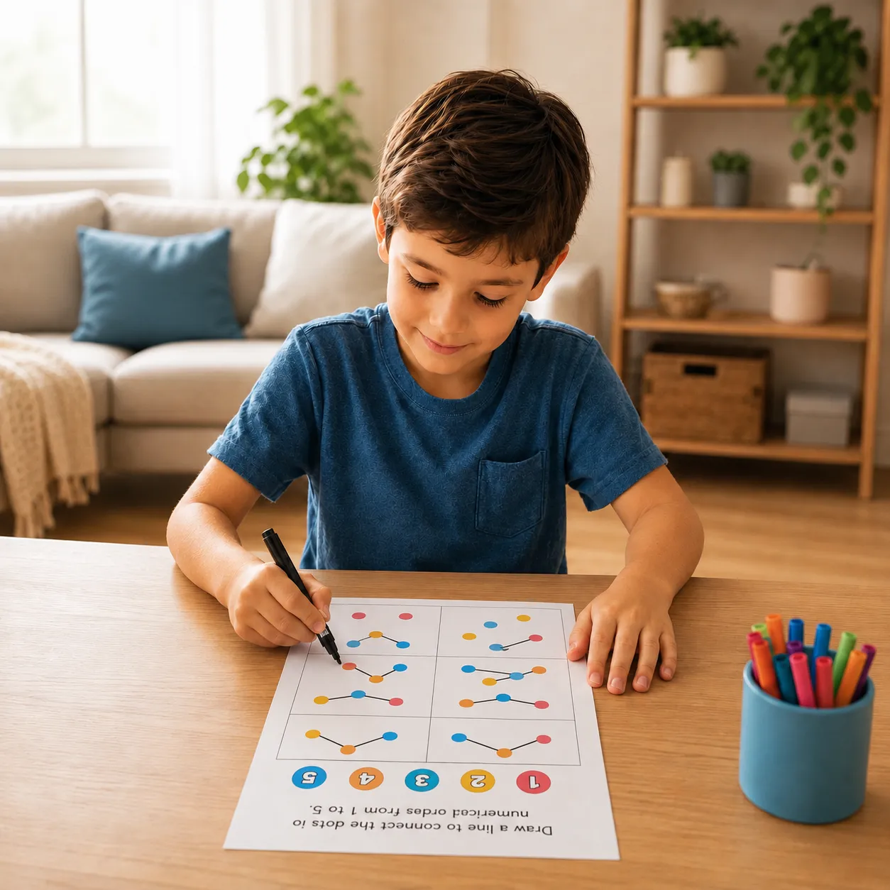 Bambino che svolge l'attività 3